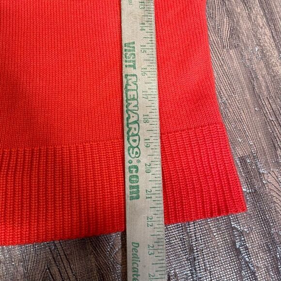 Lauren Ralph Lauren Orange‎ Wool Blend Cowl Neck Sweater Women’s Size Medium - Picture 5 of 5